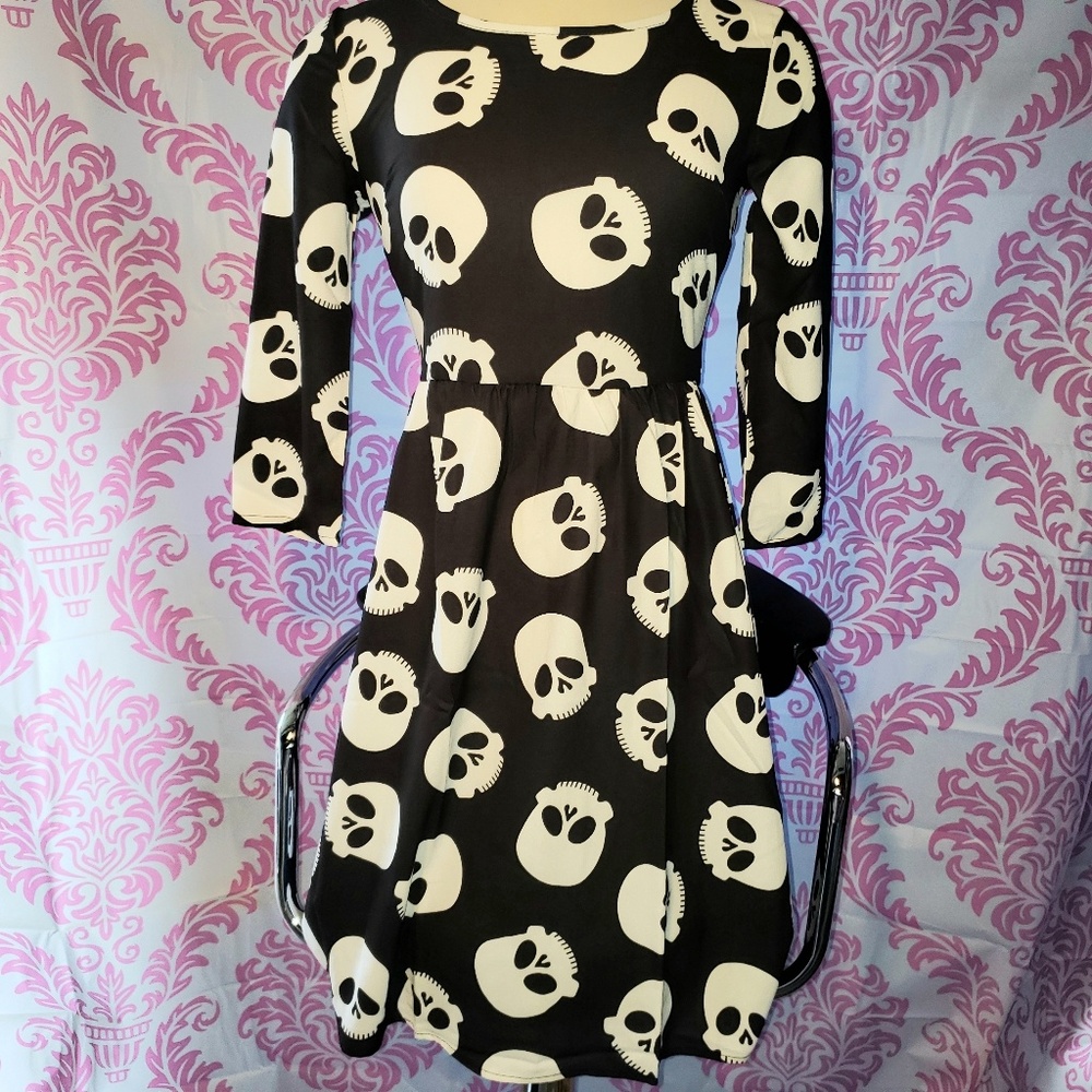 Retro Pin up Skull Dress